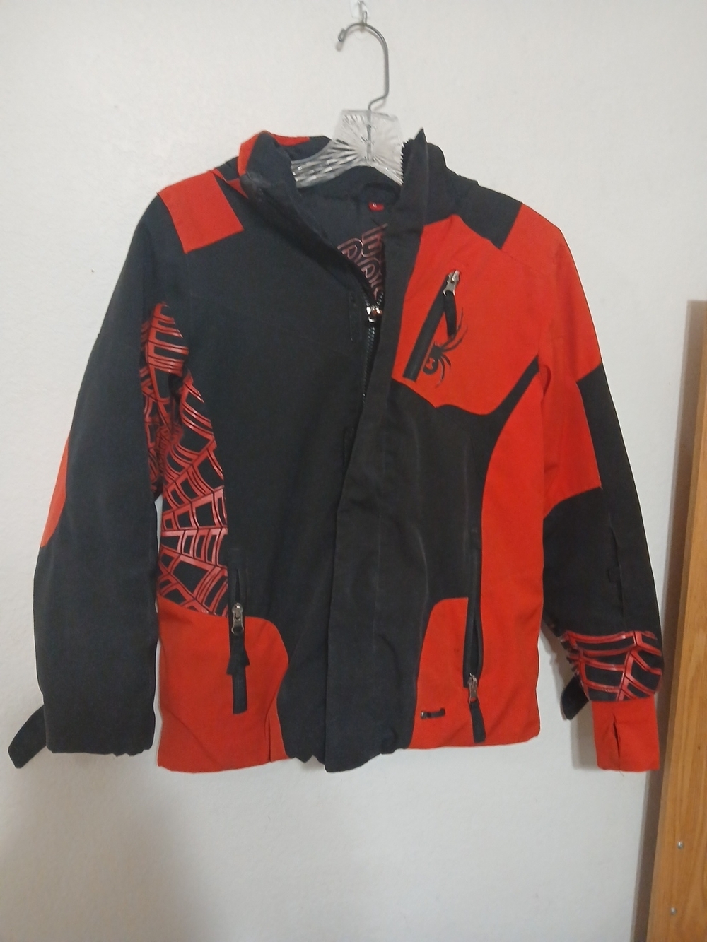 Spyder Big Boy’s 12 Red Snow Ski Insulated Winter Coat Jacket READ